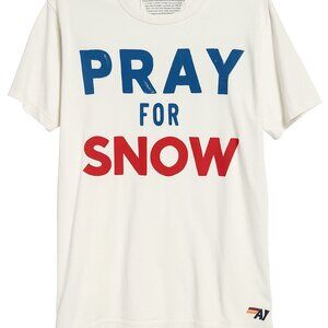 Aviator Nation "Pray for Snow" Graphic Tee - Size L